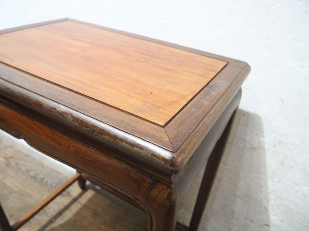 1271 レトロなサイドテーブル　展示台　陳列台　花台　骨董　アンティーク　古木