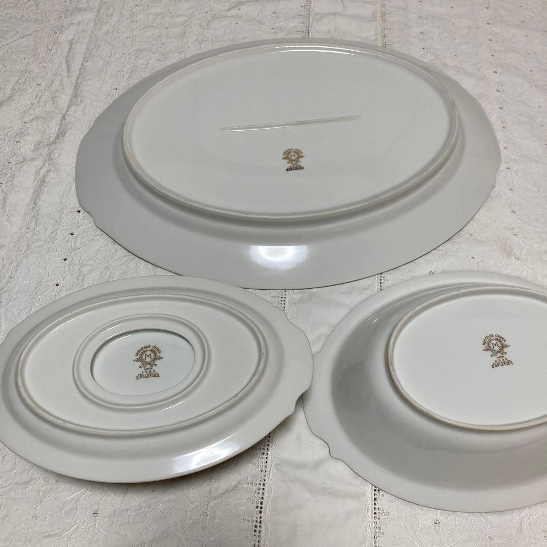 ノリタケGOLDKIN4985大皿プレート.オーバルボウル.クレビーソース