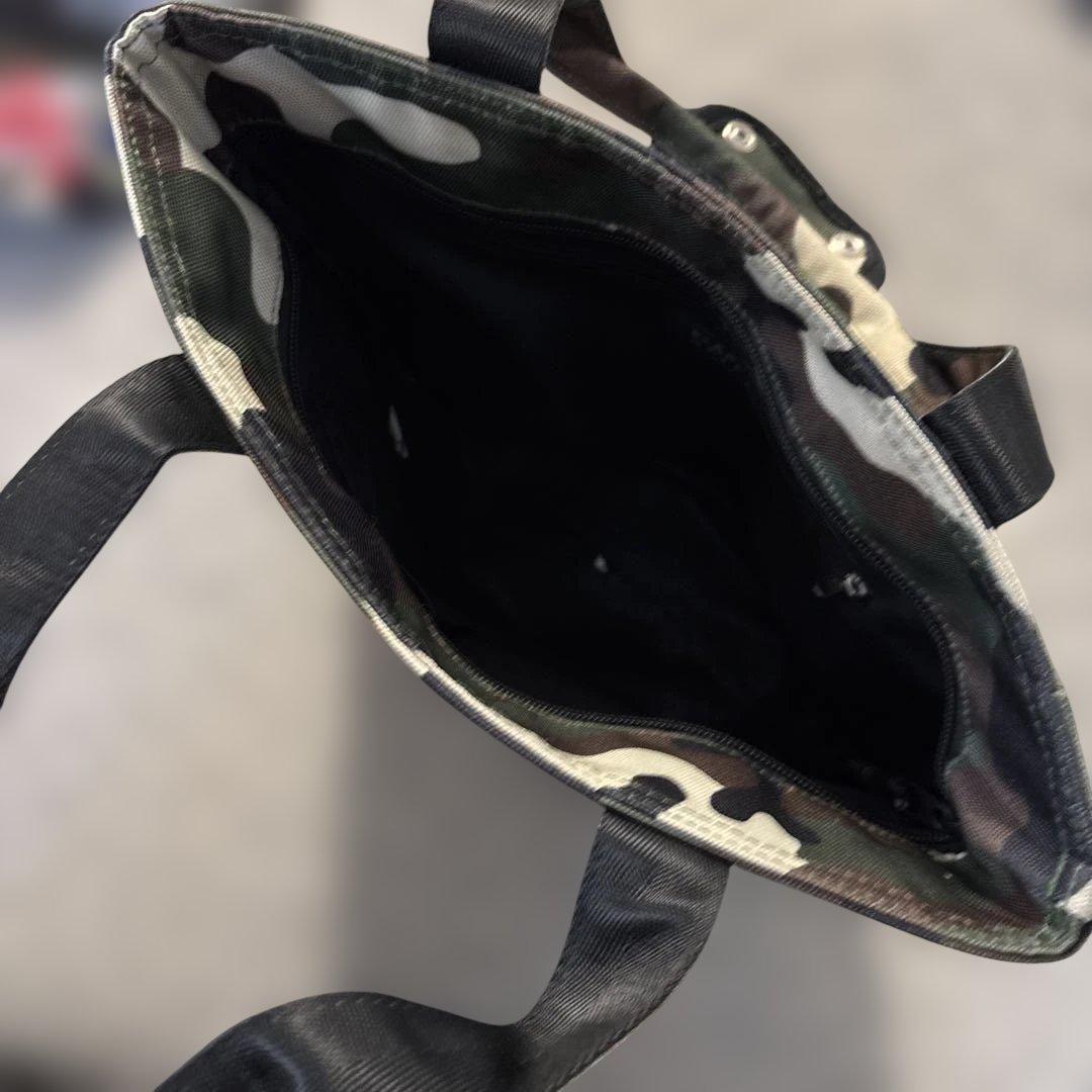 美品　パーリーゲイツ　トートバッグとキャップセット カモフラにワッペン