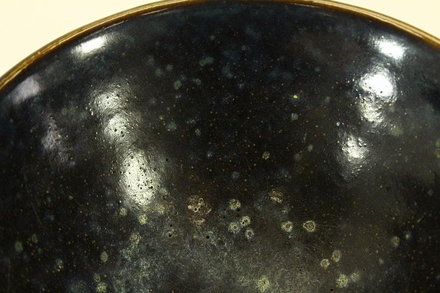 茶道具 唐物 中国美術 天目茶碗 台 二件(ZE661)