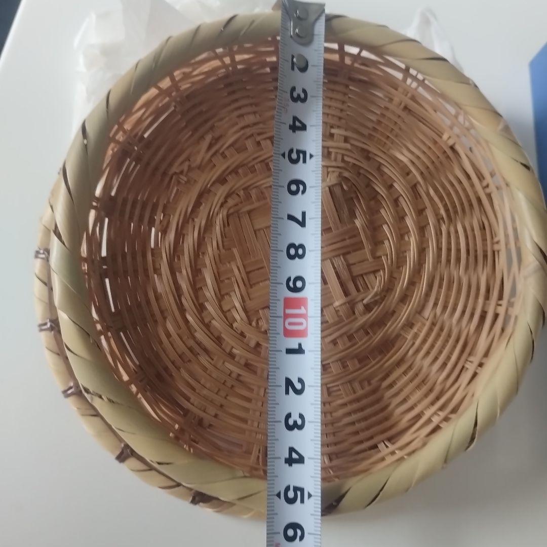 毛利健一　竹製バスケットセット（丸型・長方形）