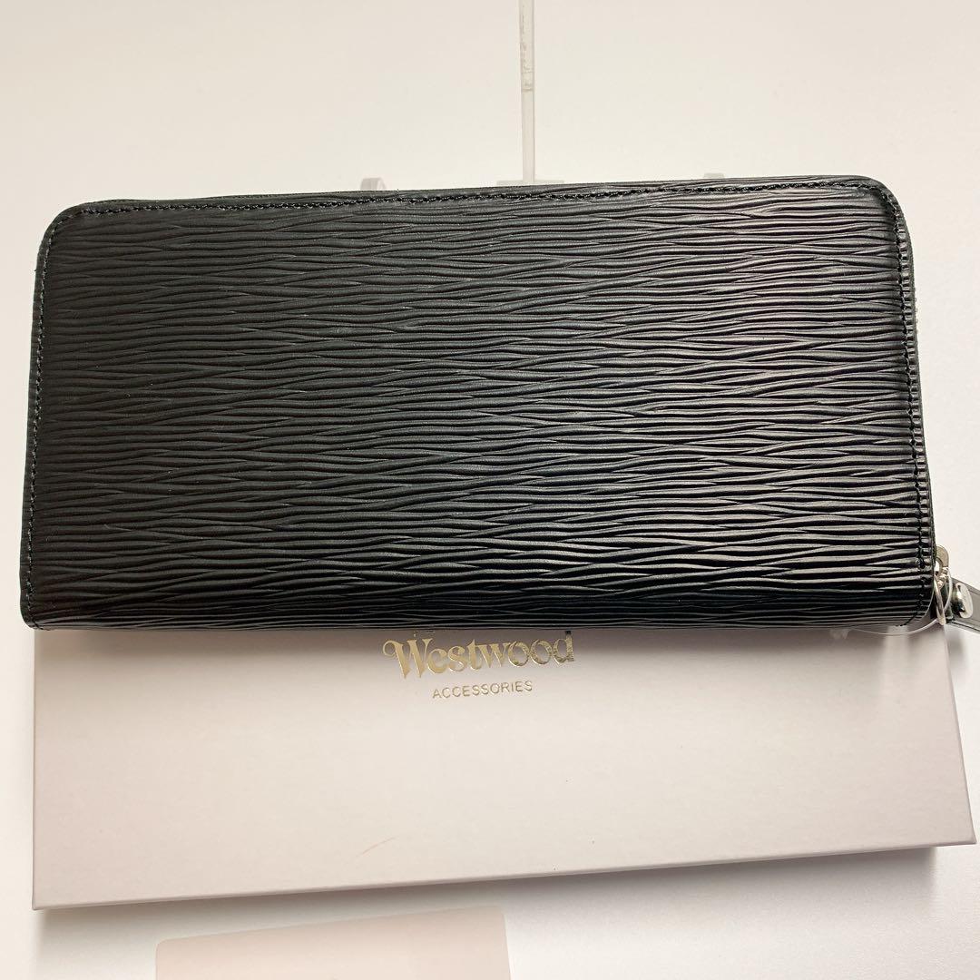 【新品・箱有】ヴィヴィアンウエストウッド ラウンドファスナー長財布ORBエンボス