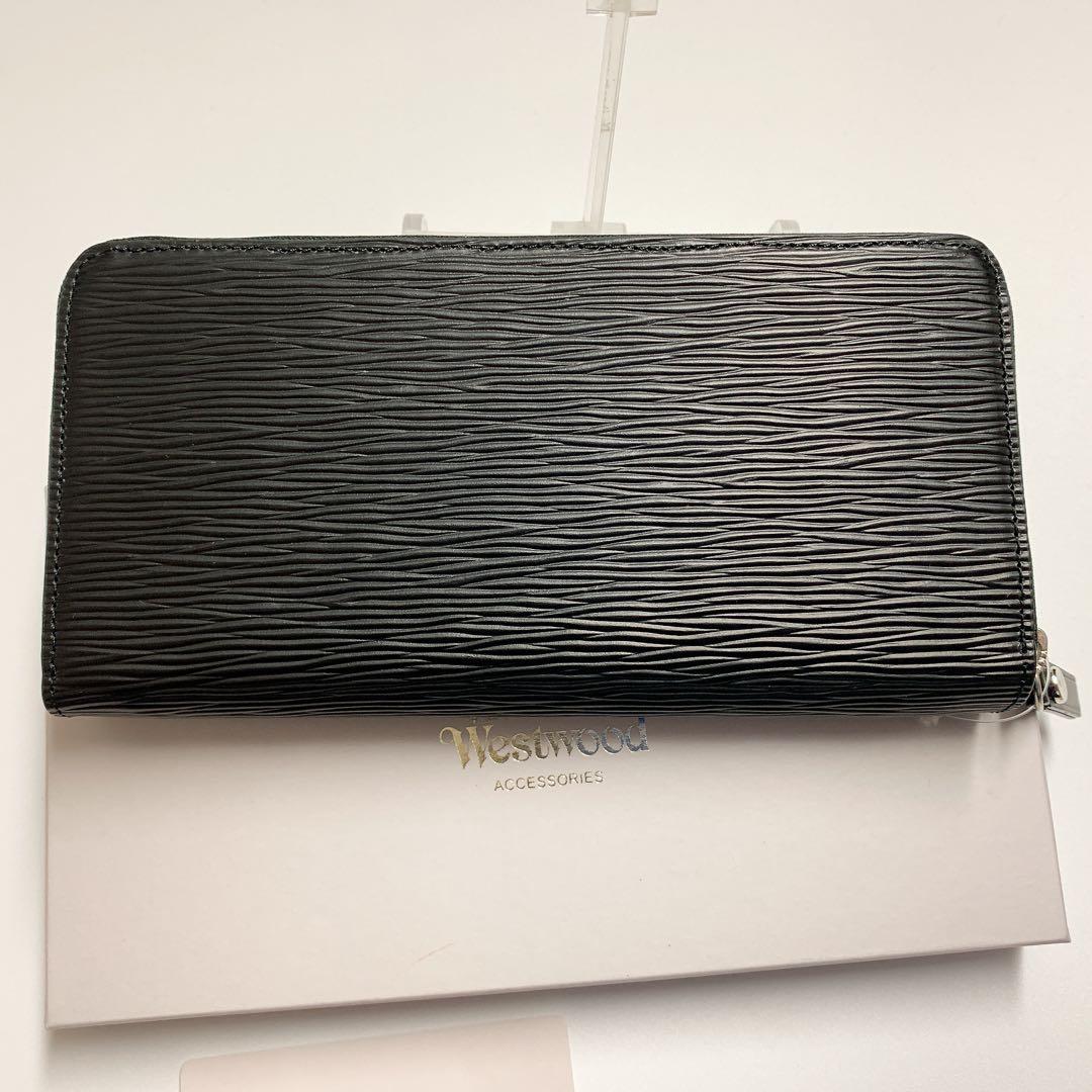 【新品・箱有】ヴィヴィアンウエストウッド ラウンドファスナー長財布ORBエンボス