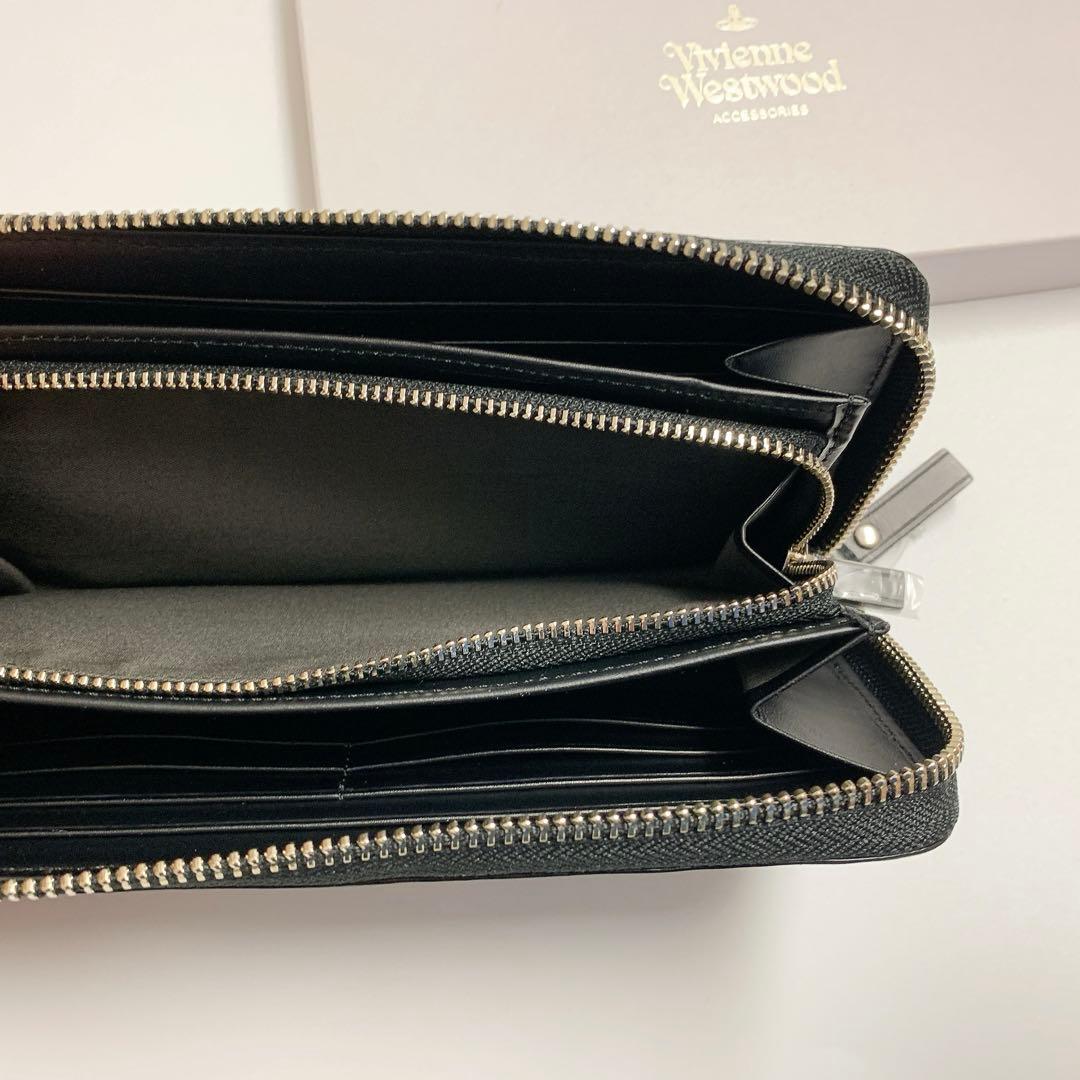 【新品・箱有】ヴィヴィアンウエストウッド ラウンドファスナー長財布ORBエンボス