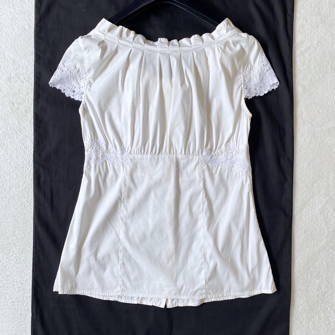 Ermanno Scervino エルマンノシェルビーノ レース切替ブラウス