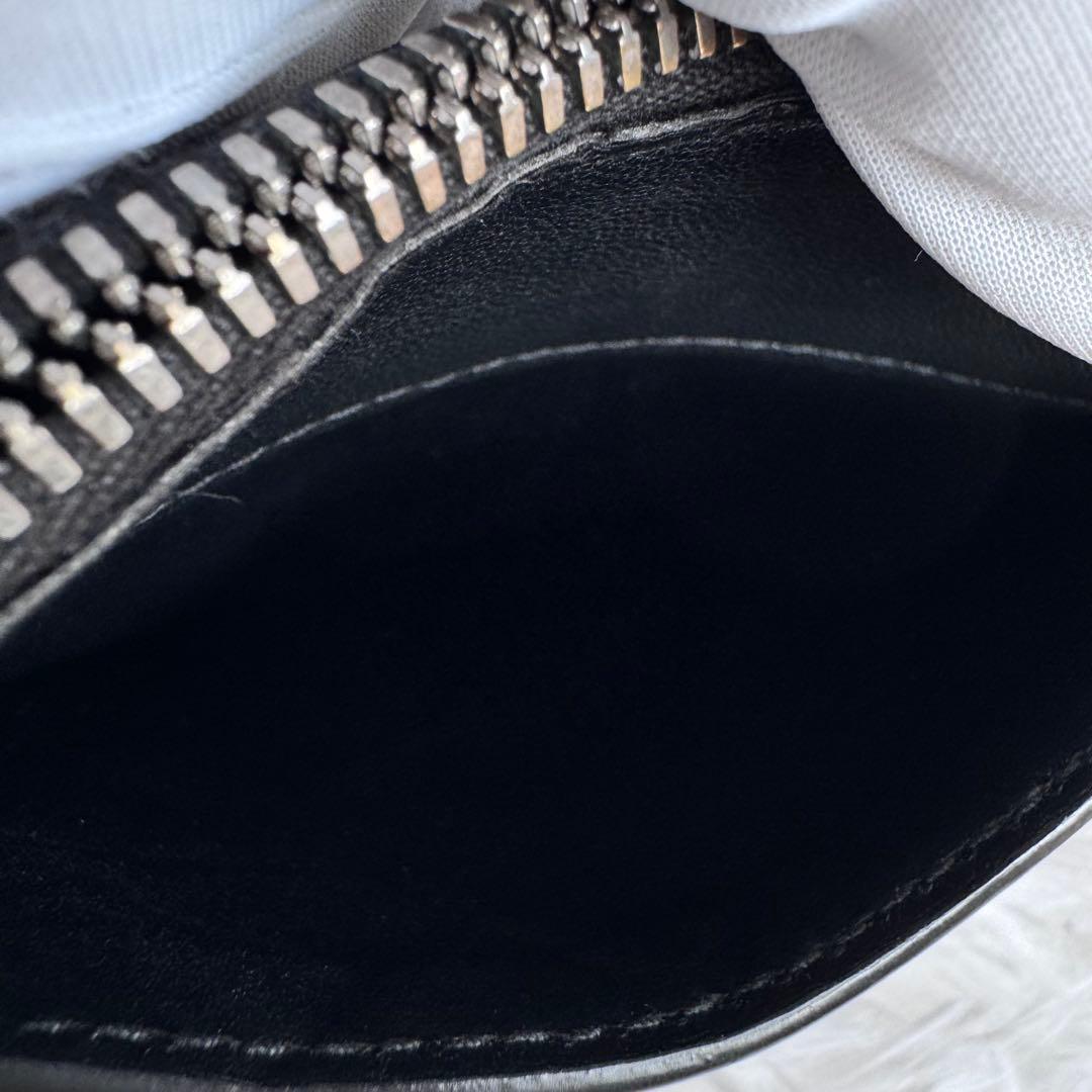 【美品】BOTTEGA VENETA ケース イントレチャート ブラック