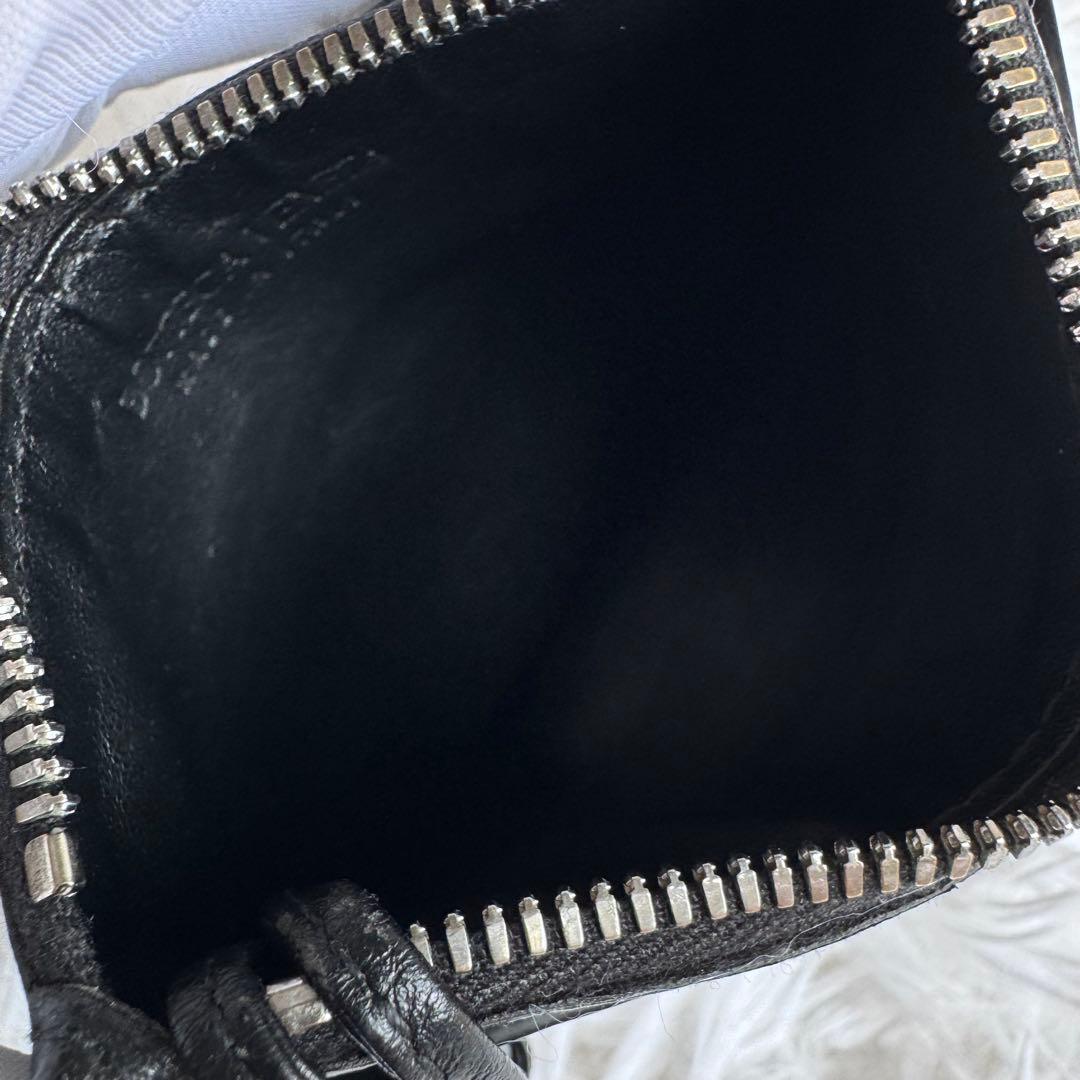 【美品】BOTTEGA VENETA ケース イントレチャート ブラック