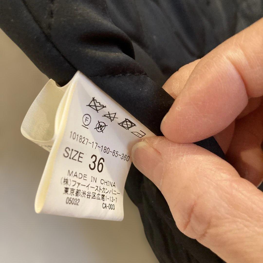 m*i様 ANAYI ブラック フード、ライナー付きミドル丈コート　36