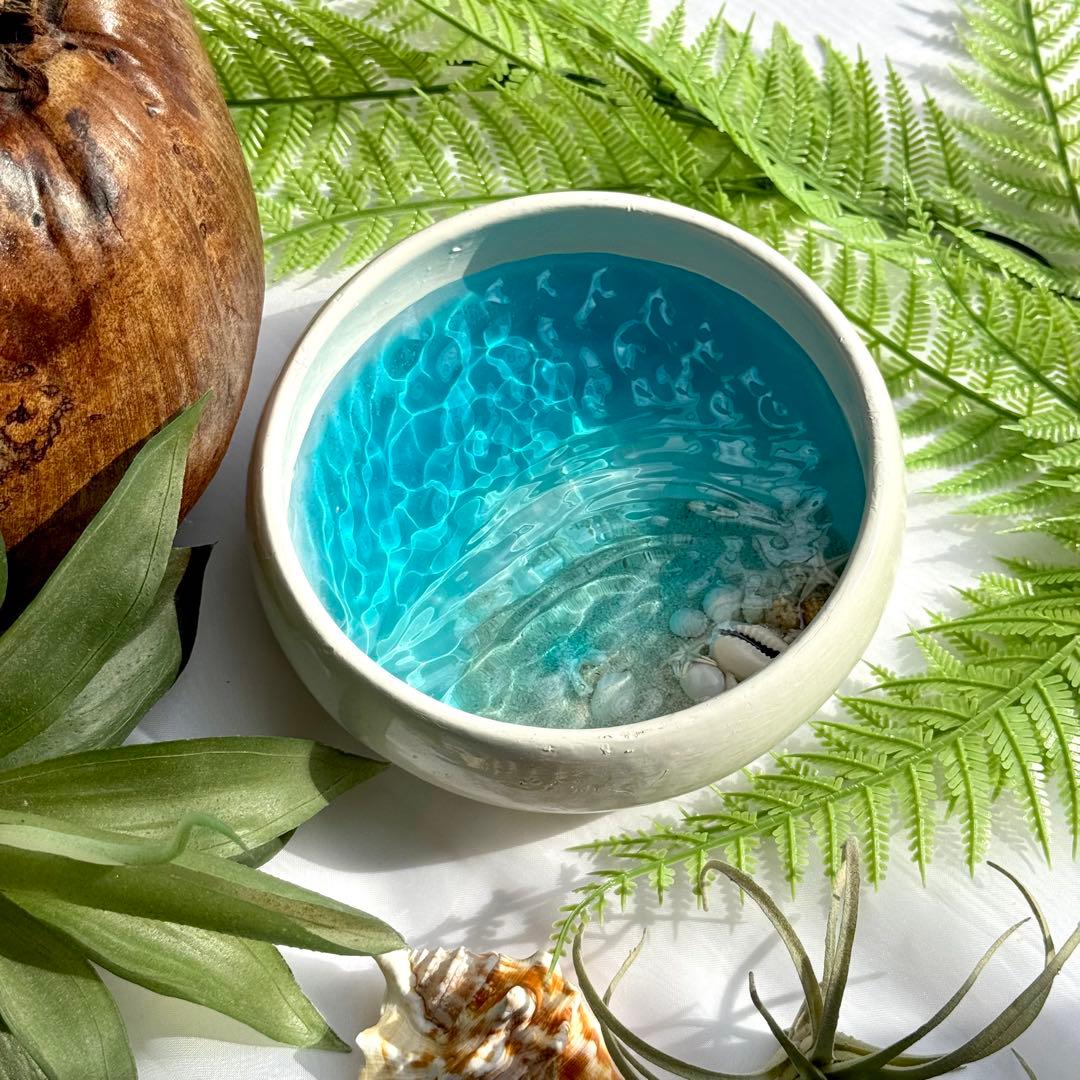 インテリアアート　貝殻　珊瑚礁　海の置き物　美ら海　沖縄