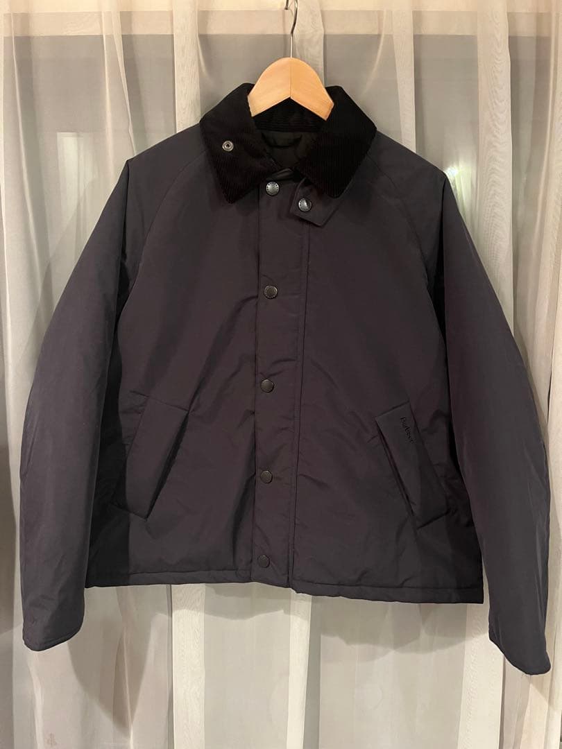 り美品Barbour padded transport jacket 38