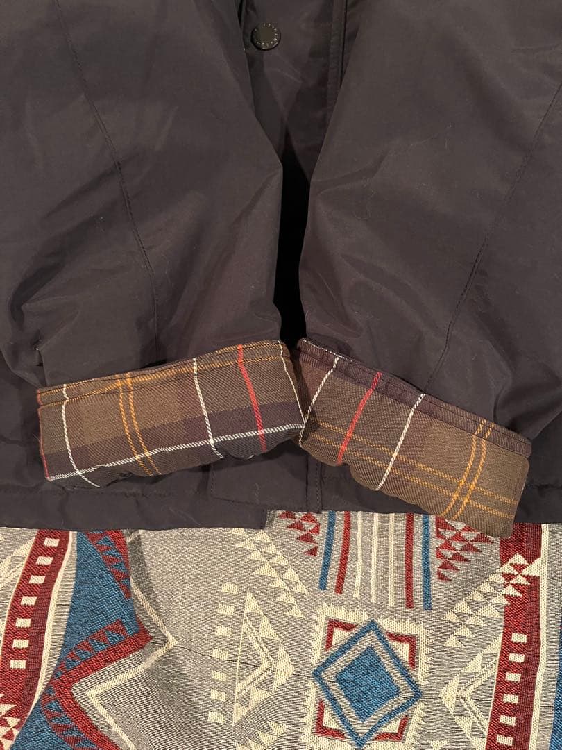 り美品Barbour padded transport jacket 38