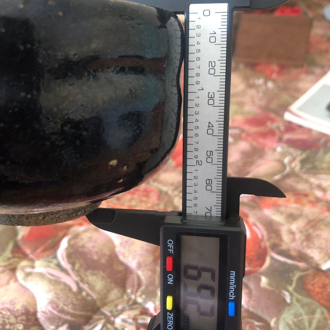 黒楽茶碗 楽徳平造　一点物