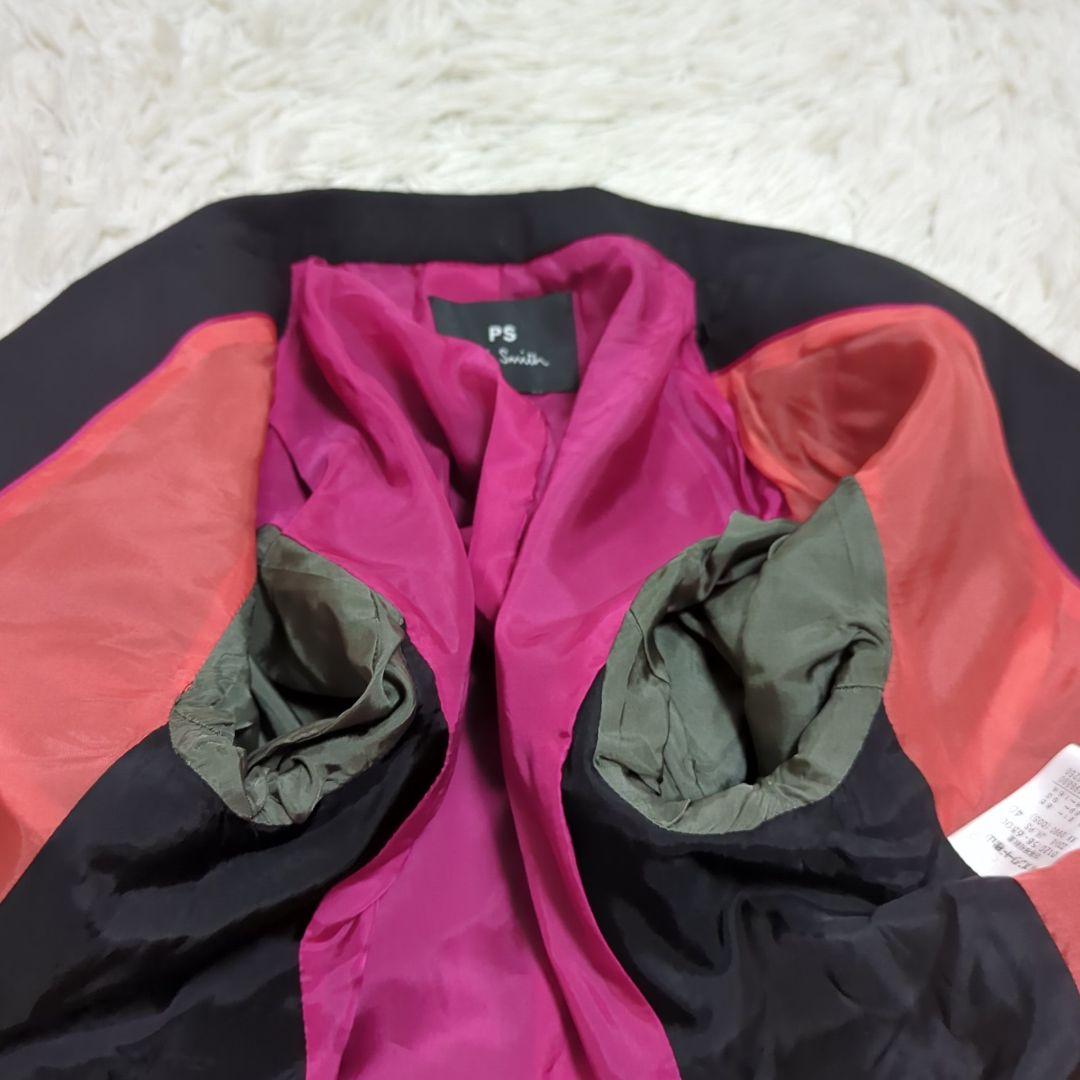 極美品 40 ポールスミス パンツスーツ セットアップ 1B ブラック