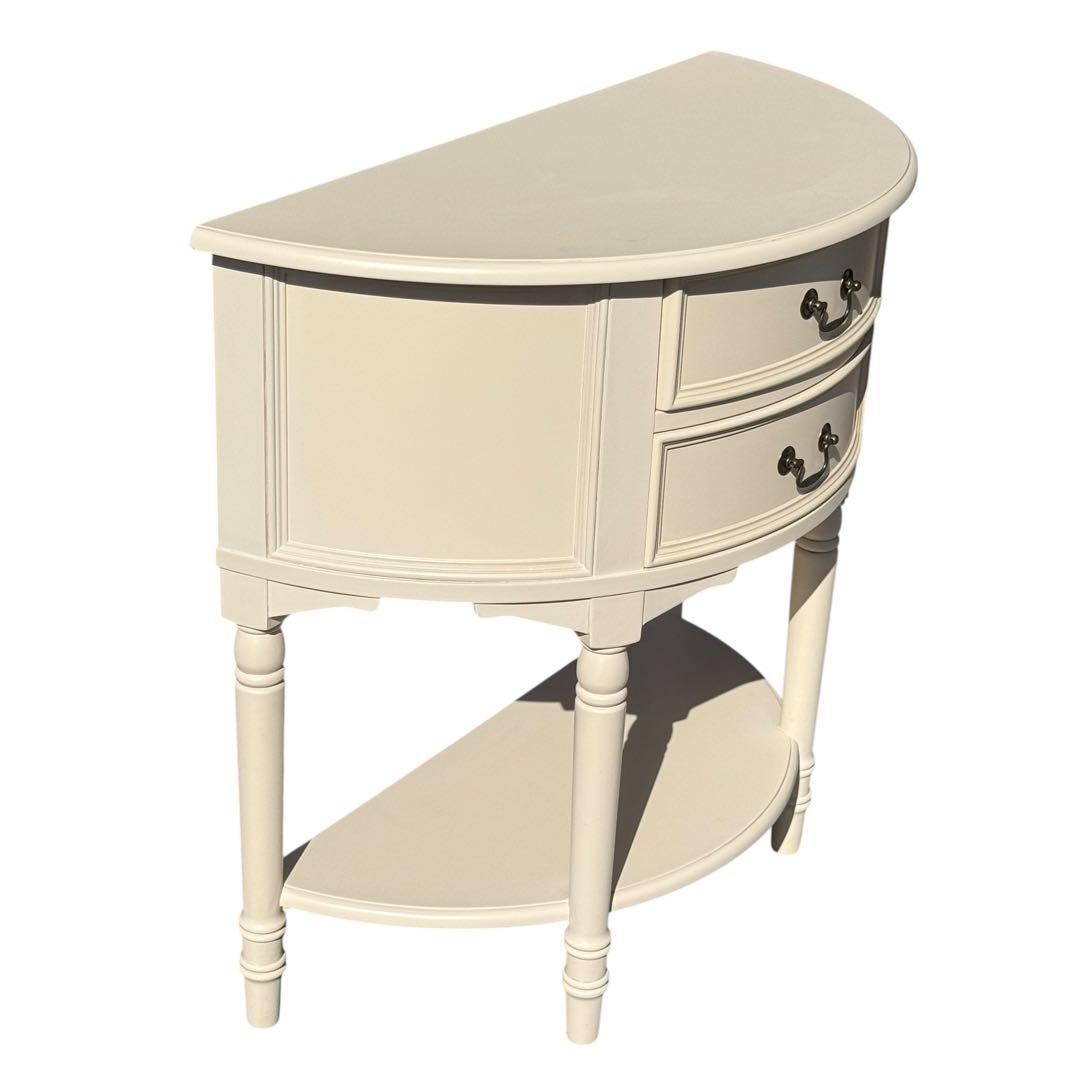 KZ008 LAURA ASHLEY  ハーフムーン コンソールテーブル