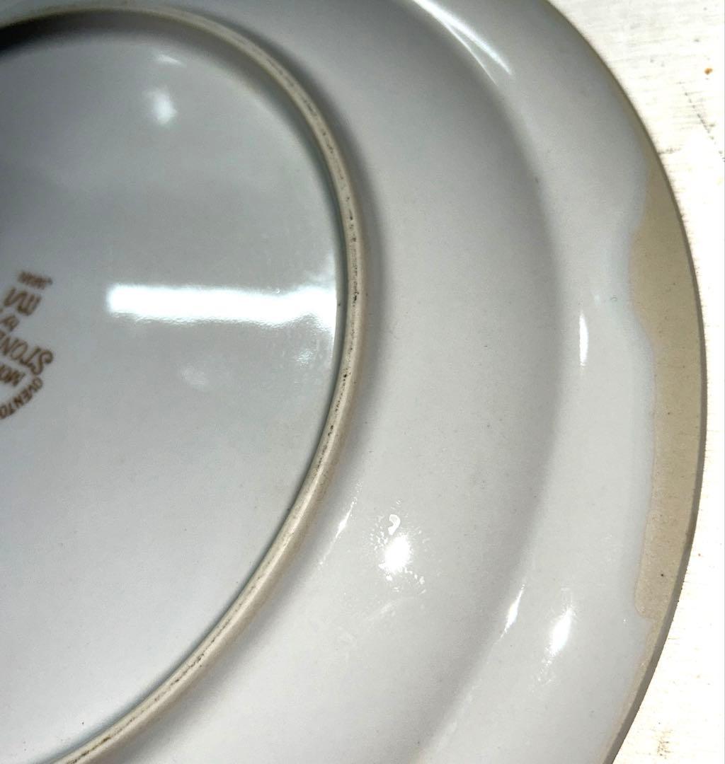 【ビンテージ】ストーンウェア モントレー ブラウン ディナー皿3枚セット