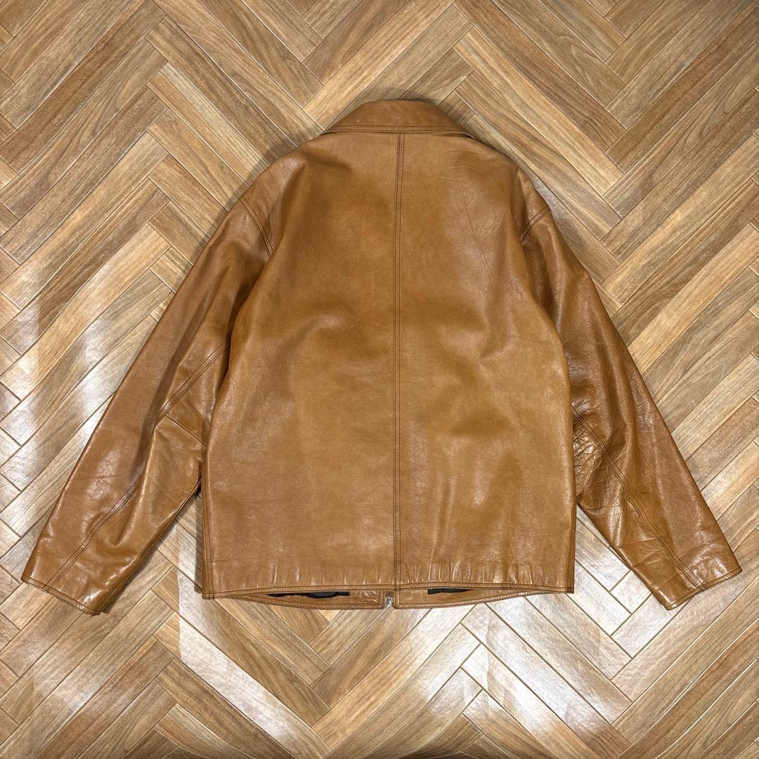 00s OLD GAP レザージャケット 牛革 本革 キャメルブラウン M