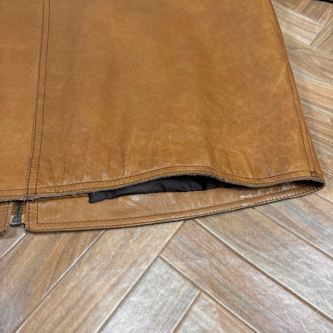 00s OLD GAP レザージャケット 牛革 本革 キャメルブラウン M