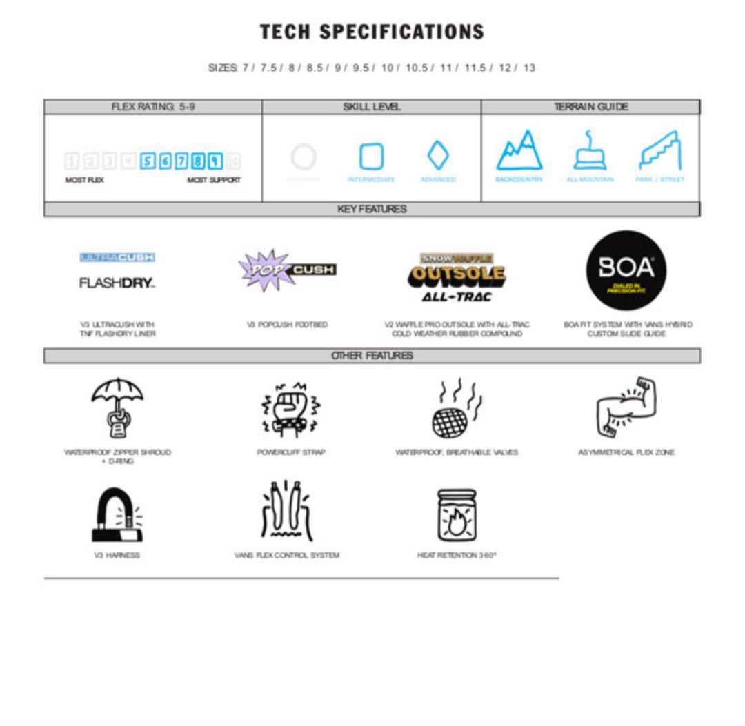 肉*噌様 新品 未使用 25-26 VANS INFUSE SURF 2