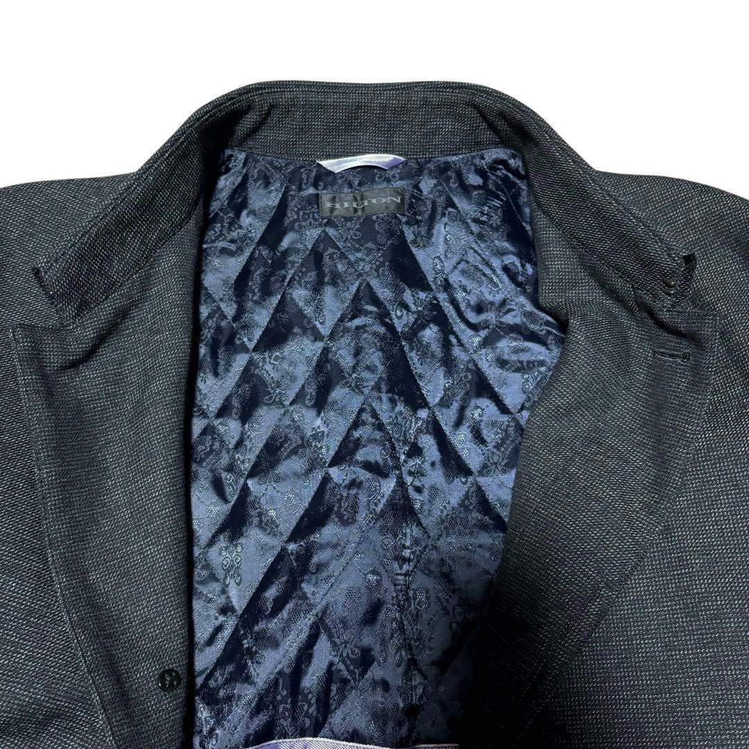 【mahiro】HILTON ウールステンカラーコート　ダークグレー　比翼