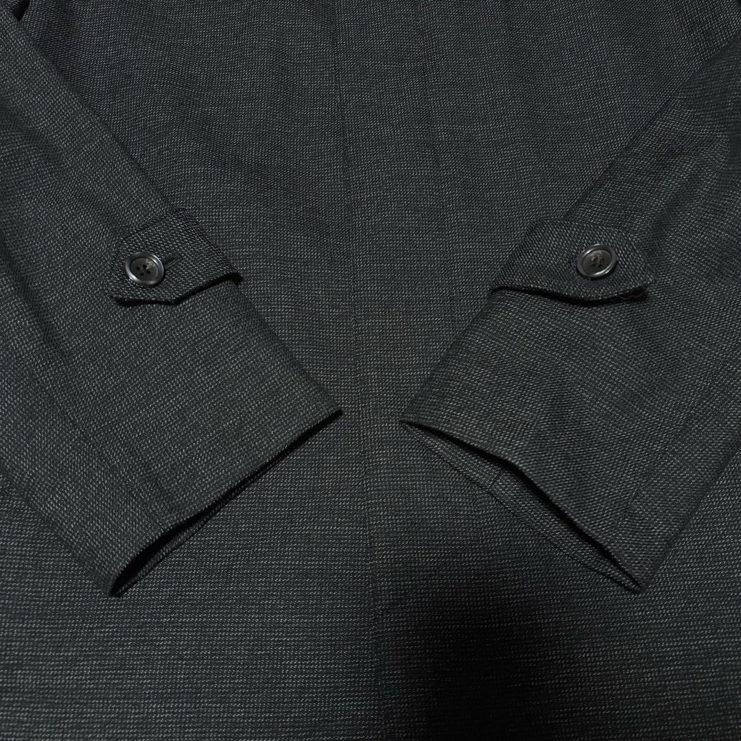 【mahiro】HILTON ウールステンカラーコート　ダークグレー　比翼