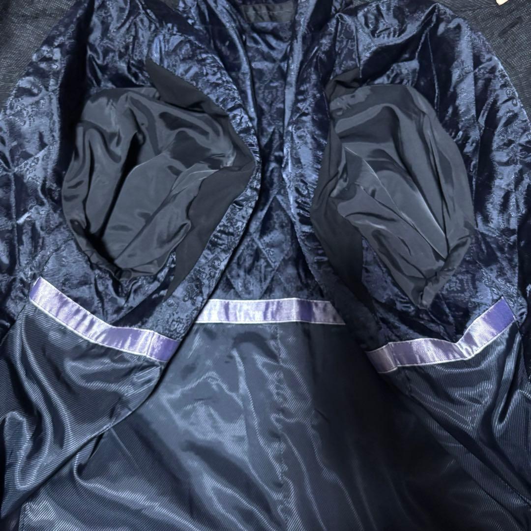 【mahiro】HILTON ウールステンカラーコート　ダークグレー　比翼