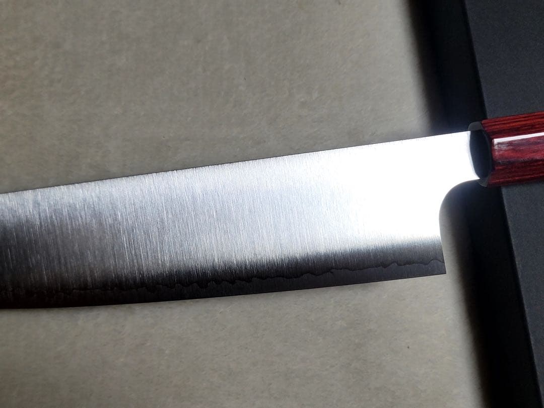 小林包丁SG2 磨き 赤パッカー柄 牛刀210㎜