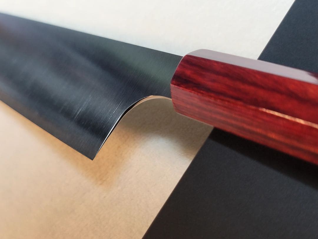 小林包丁SG2 磨き 赤パッカー柄 牛刀210㎜