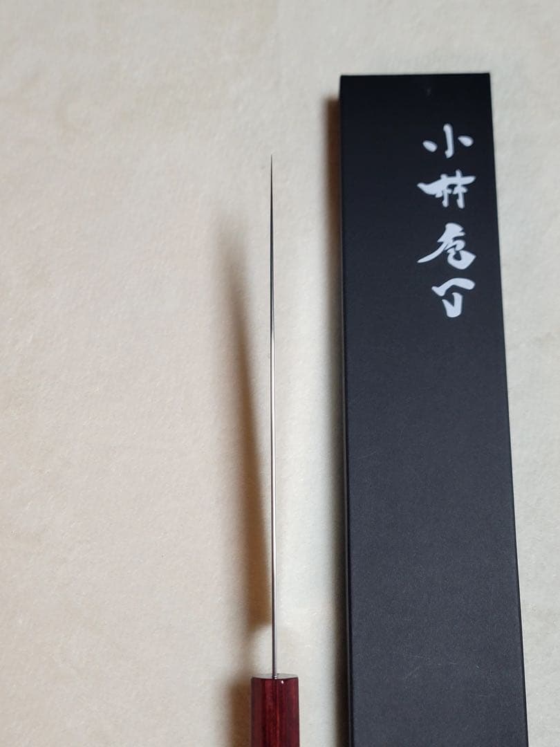 小林包丁SG2 磨き 赤パッカー柄 牛刀210㎜