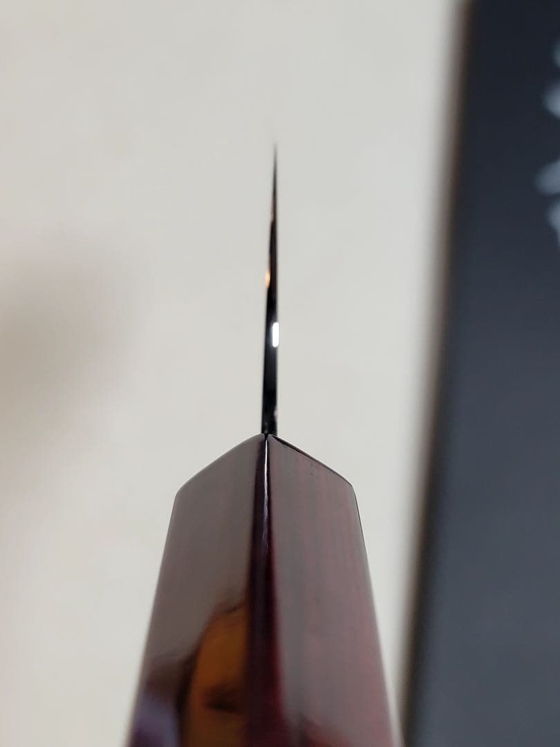 小林包丁SG2 磨き 赤パッカー柄 牛刀210㎜