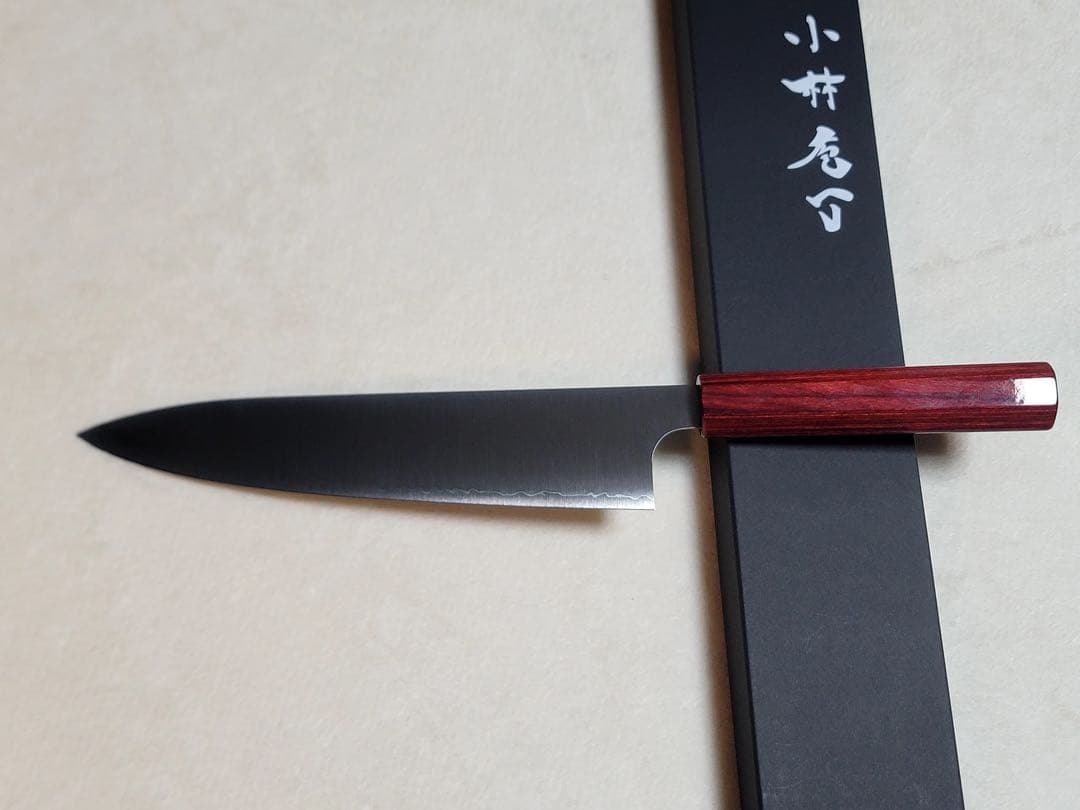 小林包丁SG2 磨き 赤パッカー柄 牛刀210㎜