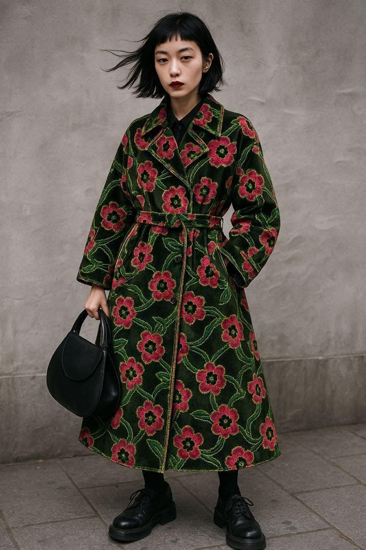 専用 21SS⭐️GUCCI ケンスコットコラボ トレンチコート ベルベット