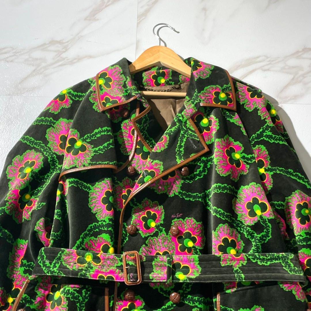 専用 21SS⭐️GUCCI ケンスコットコラボ トレンチコート ベルベット