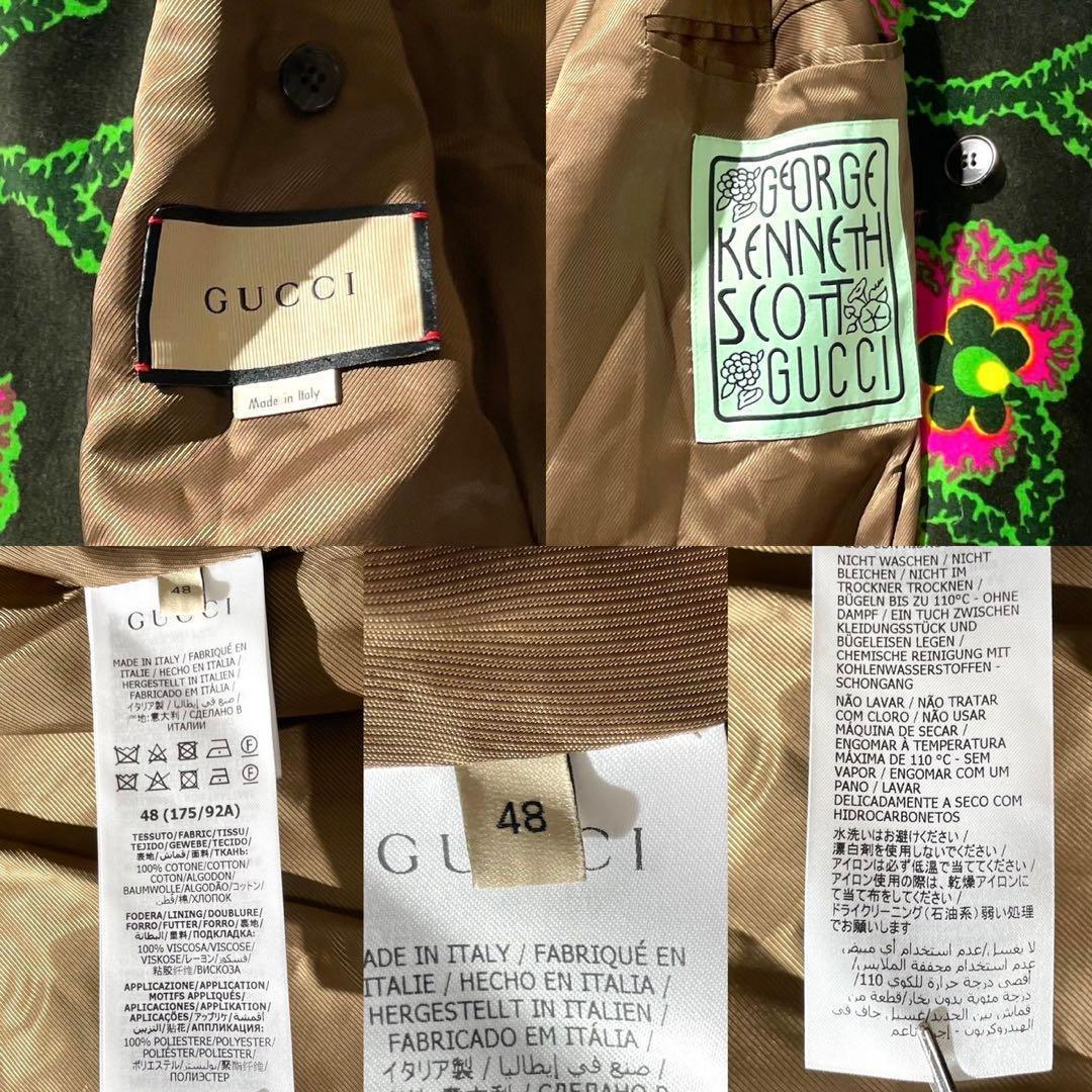 専用 21SS⭐️GUCCI ケンスコットコラボ トレンチコート ベルベット