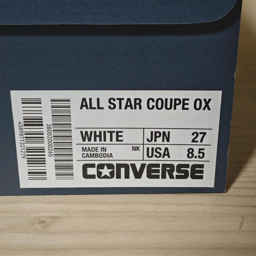 CONVERSE オールスター クップ OX レザー スニーカー コンバース 白