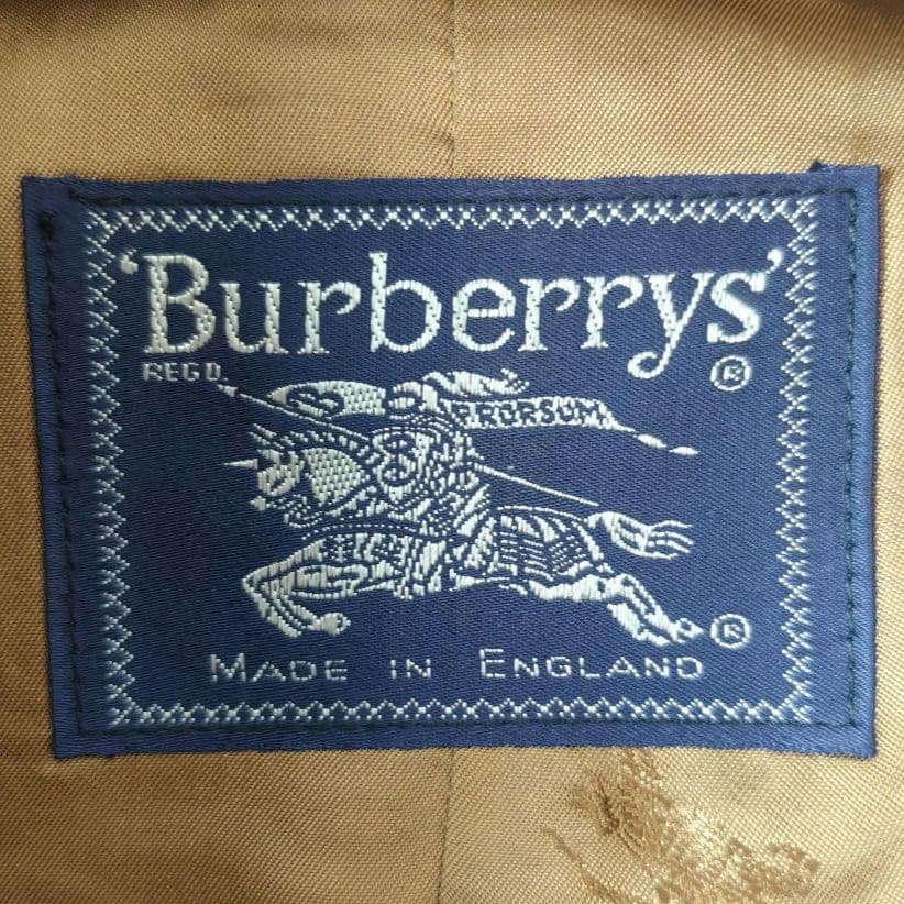 【希少】バーバリー 英国製 キャメルヘア ロングコート 茶　メンズL-XL