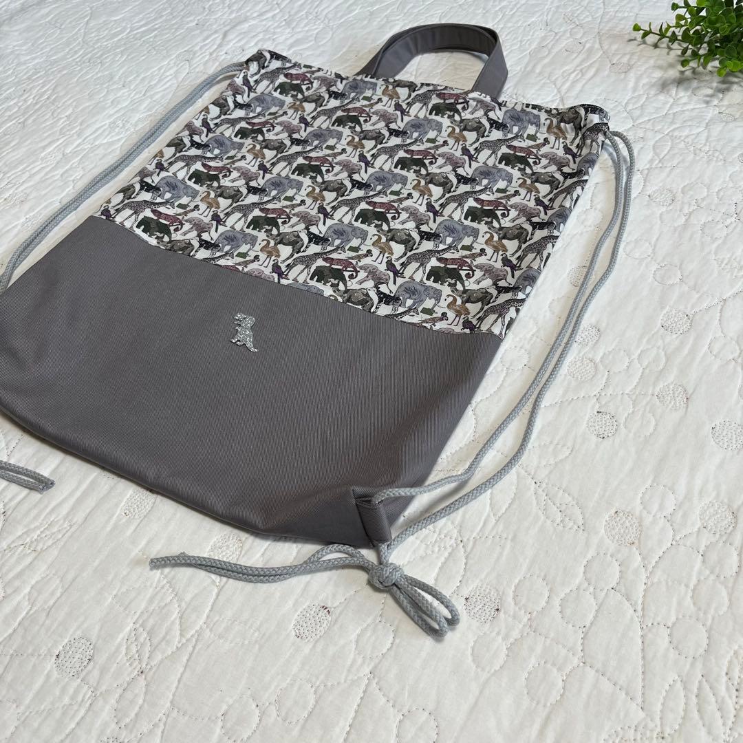 リバティ　キューフォーザズー　レッスンバッグ　　ナップサック　上靴袋　3点　入園