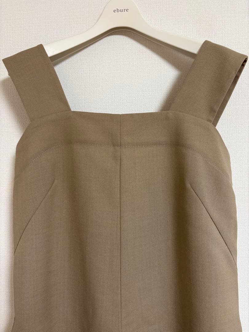 ebure ハイカウントドライウール ワンピース サロペット