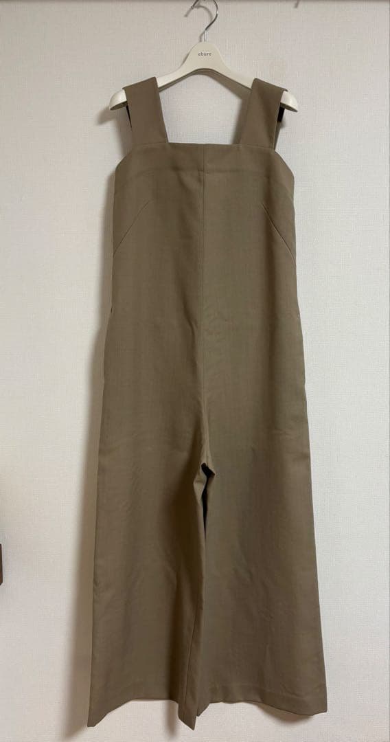 ebure ハイカウントドライウール ワンピース サロペット