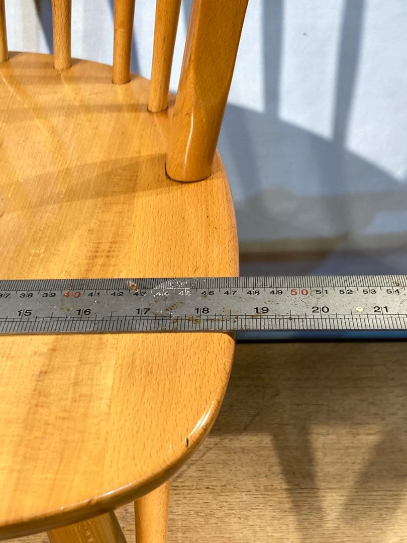 画像83枚 キツツキ ダイニングチェア リペア有 ナチュラル 昭和56年 アーム