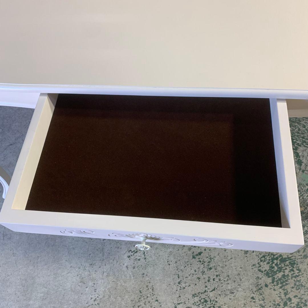 J829R ダイニングテーブル 引き出し付 アンティーク調 猫脚