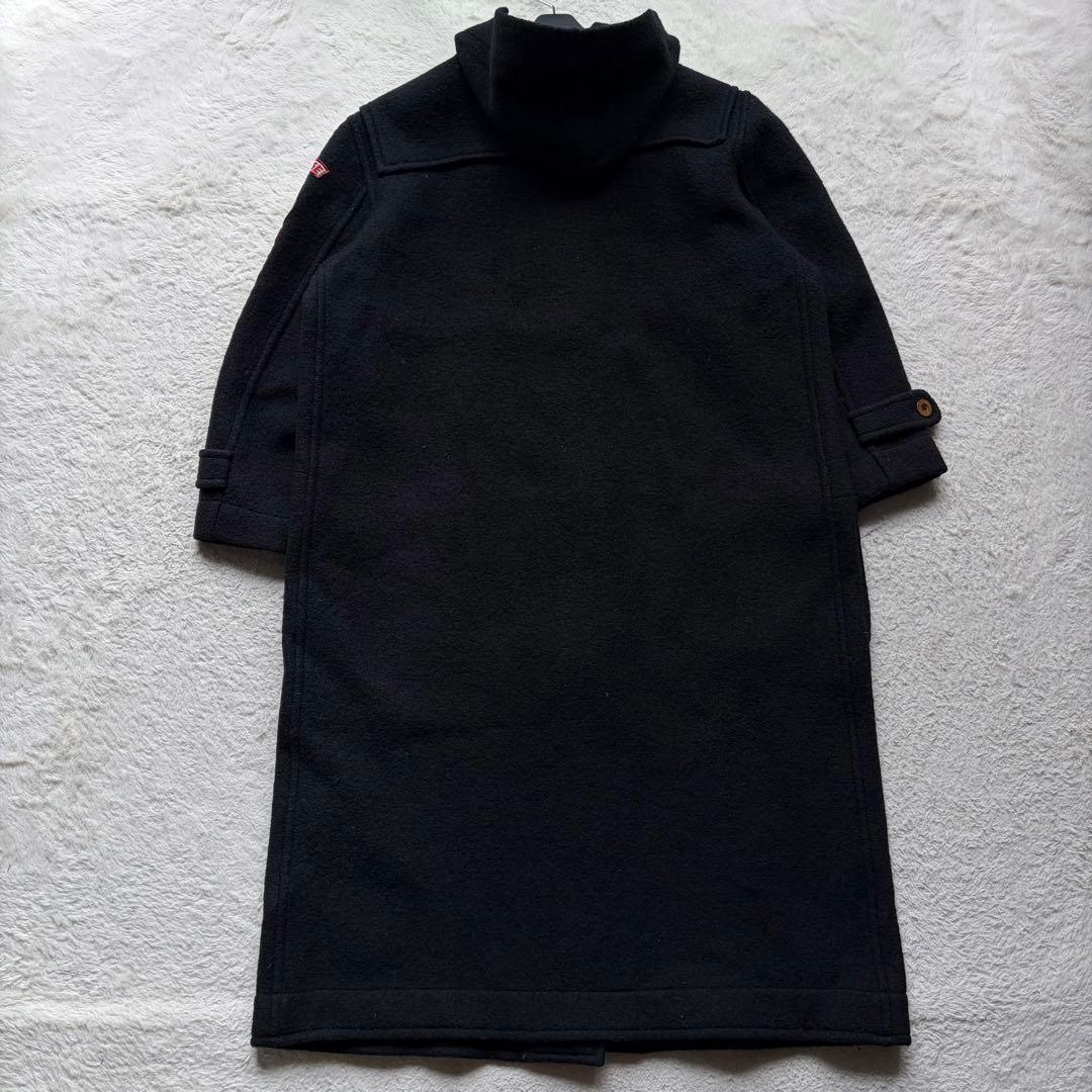 【極美品】ピンクハウス ダッフルコート ロング丈 ロゴワッペン トグル ブラック