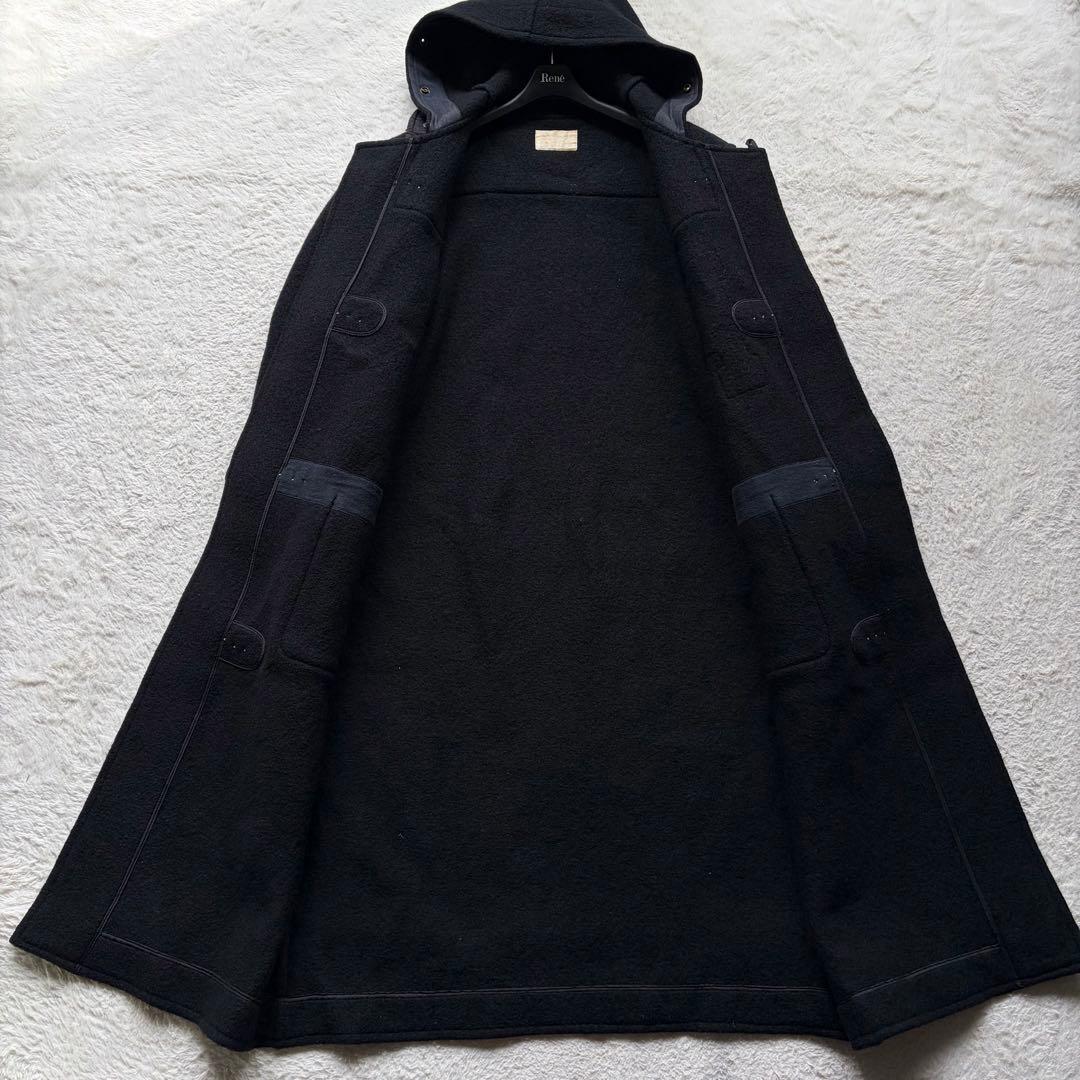 【極美品】ピンクハウス ダッフルコート ロング丈 ロゴワッペン トグル ブラック