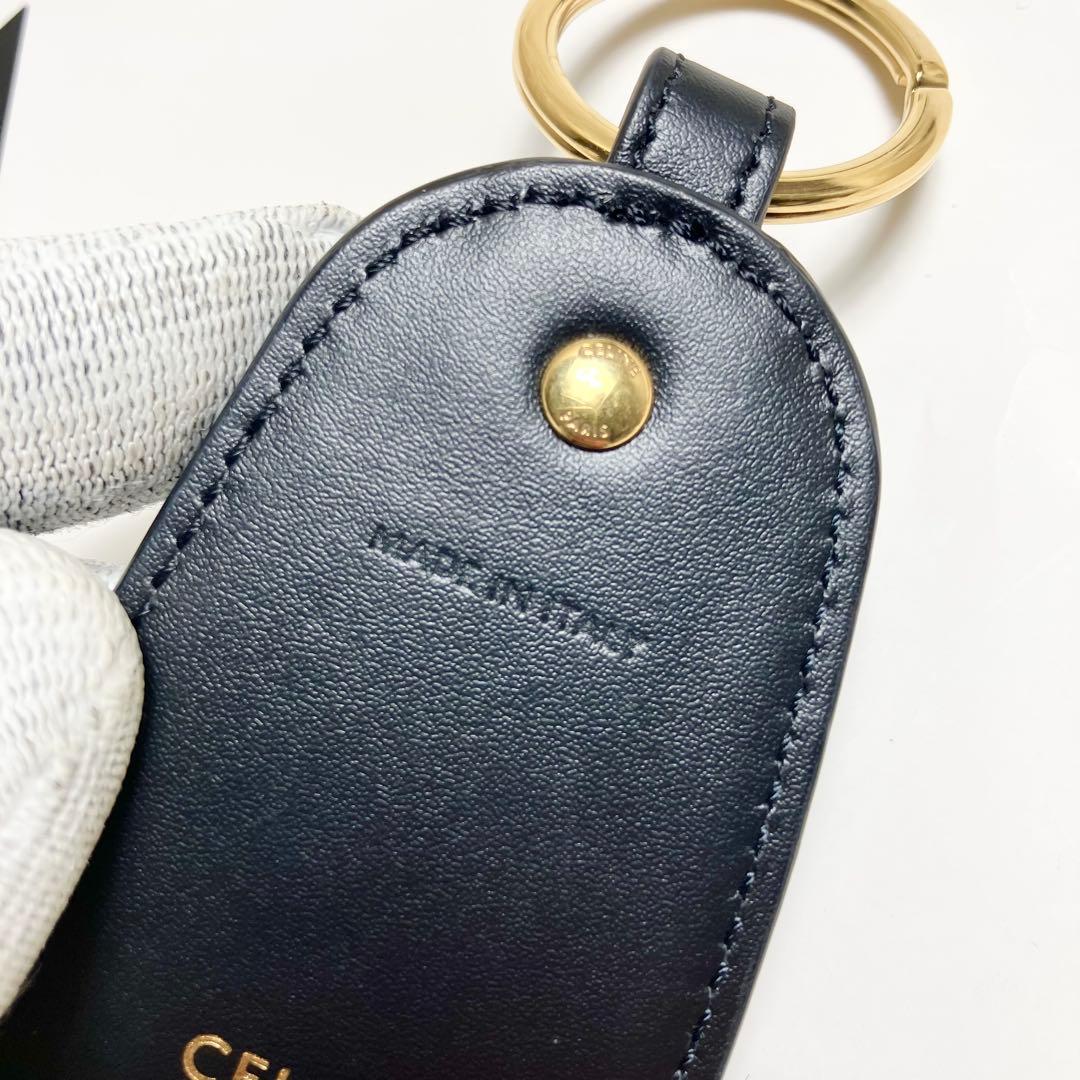 CELINE キーリング キーホルダー レザータグ トリオンフ