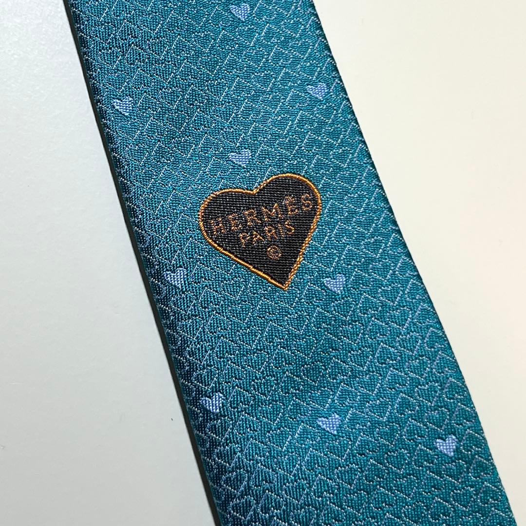 希少色✨未使用✨HERMES エルメス　ネクタイ　《ダーリン》 ハート柄