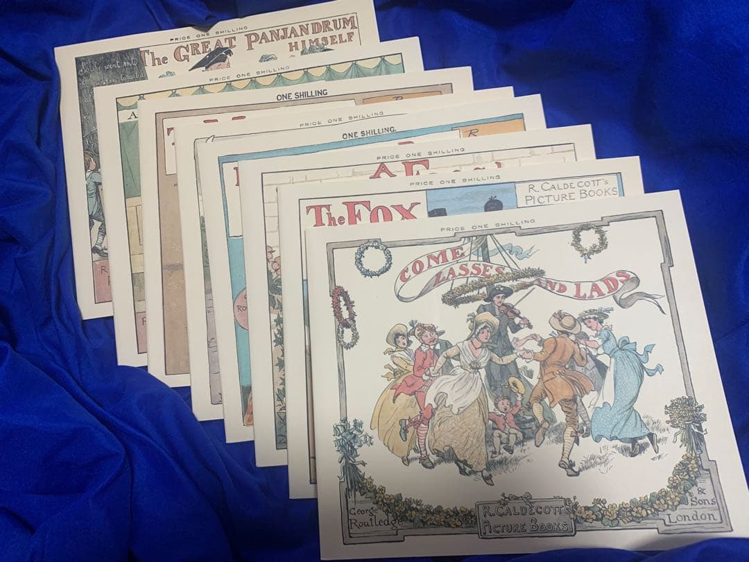 【未使用】コールデコットの絵本16冊セット・日本語解説書付　現代絵本の扉をひらく