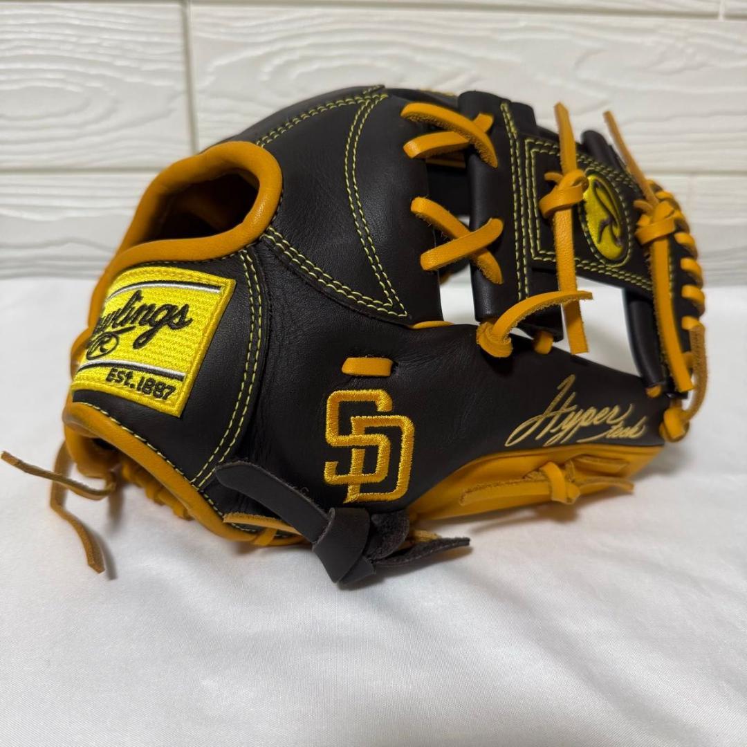 極美品　ローリングス 少年用軟式グラブ ハイパーテック　パドレス　2025モデル