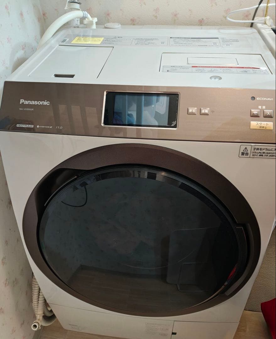 値下げ！液晶問題ありPanasonic NA-VX9900Lドラム式洗濯機 本体