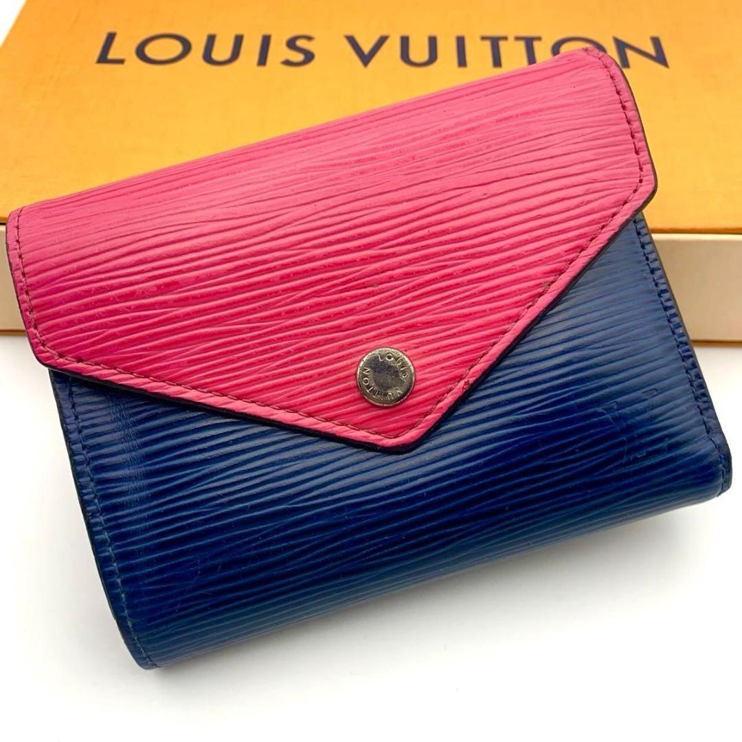 鑑定済み ルイヴィトン ポルトフォイユヴィクトリーヌ 財布 コンパクト エピ