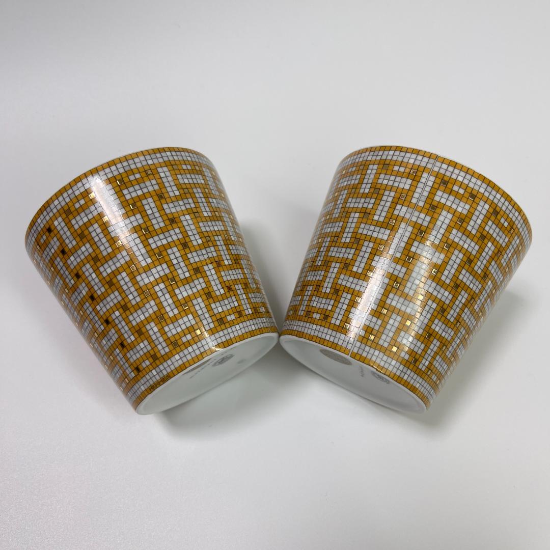 エルメス　ゴブレット 〈モザイク 24〉 ゴールド2客セット　新品未使用品