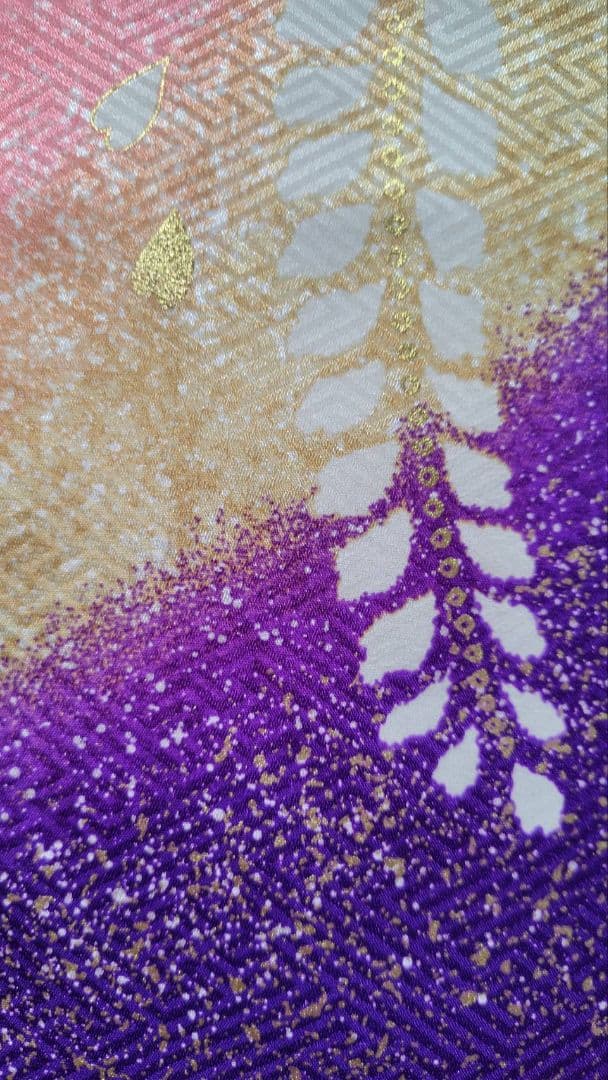 RK543洗える子供着物着丈133センチ裄丈56センチ美品非常に綺麗